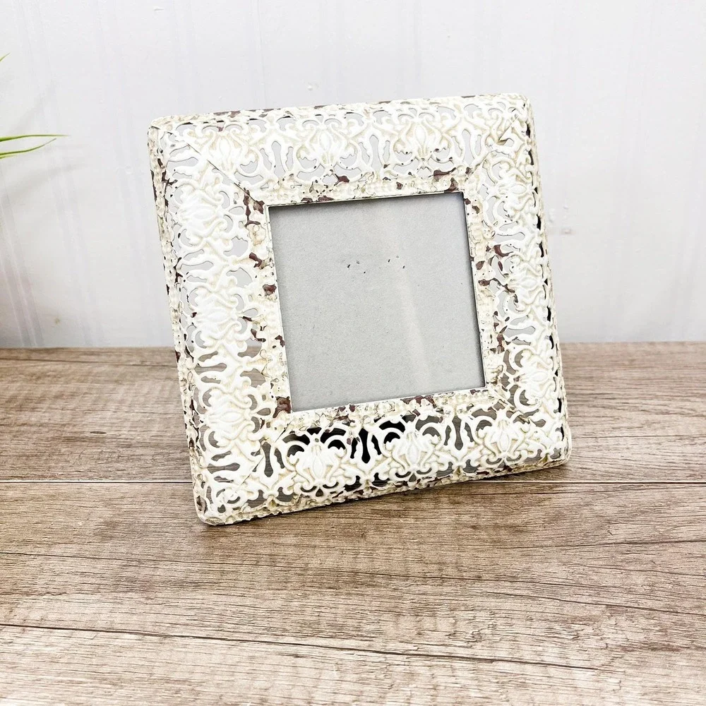 Brass Filigree‎ Picture Frame 3.5x3.5 inches